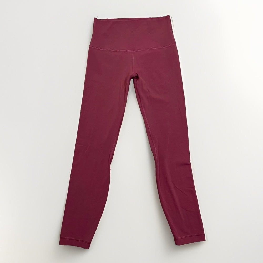 Lululemon Leggings Women Size 6 Ocher Color Cropped Comfort Stretch Yoga Casual